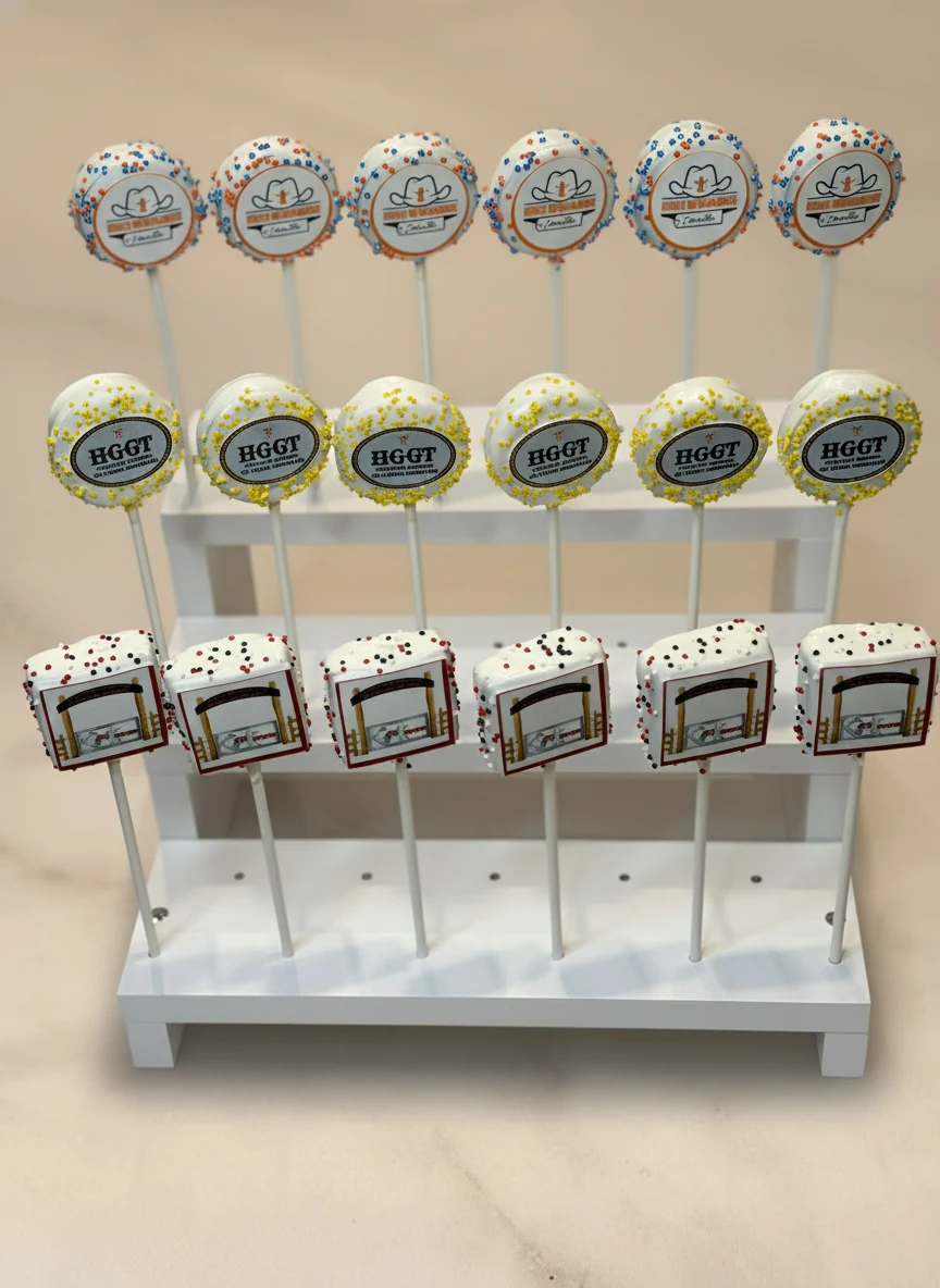 Custom themed cake pops by Lotus Sweet Treats.