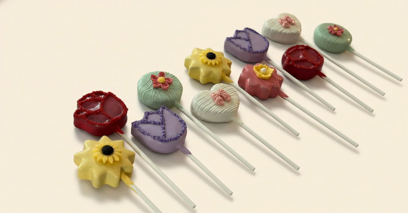 Custom themed cake pops by Lotus Sweet Treats.